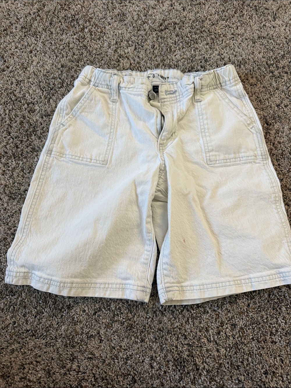 art class light wash denim Shorts for Kids